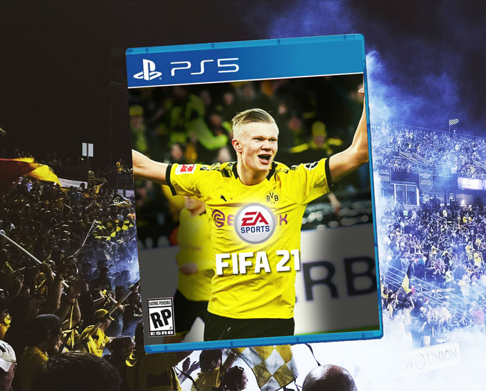 fifa 21 playstation 5 cover haaland